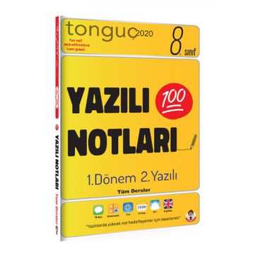 8. Sınıf Yazılı Notları - Tonguç Akademi Yayınları