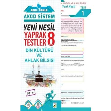 8. Sınıf Yeni Nesil Din Kültürü ve Ahlak Bilgisi Yaprak Testler-Damla Yayınları