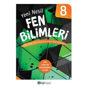 8. Sınıf Yeni Nesil Fen Bilimleri Özet Bilgi Bol Alıştırma Yeni Nesil Sorular Bilgi Küpü Yayınları
