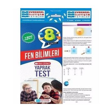 8. Sınıf Yeni Nesil Fen Bilimleri Yaprak Testler-Damla Yayınları