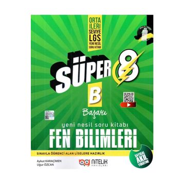 8.Sınıf Yeni Nesil Süper Fen Bilimleri Soru B Nitelik Yayınları