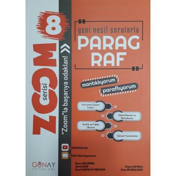 8. Sınıf Zoom Paragraf Soru Bankası - Günay Yayınları
