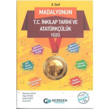 8. Sınıflar İçin Madalyonun İnkılap Tarihi ve Atatürkçülük Gezegen Yayıncılık