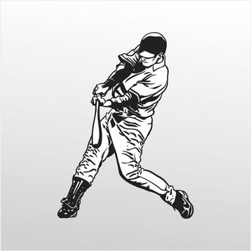 80 cm Beyzbol Folyo Sticker