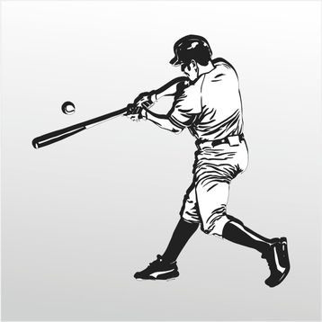80 cm Beyzbol Folyo Sticker