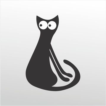 80 cm Kedi Folyo Sticker