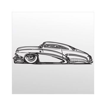 80 cm Klasik Araba Folyo Sticker