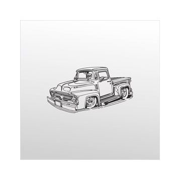 80 cm Klasik Araba Folyo Sticker