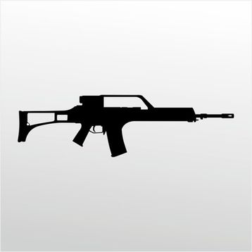 80 cm Rıfle 7.62 mm Folyo Sticker