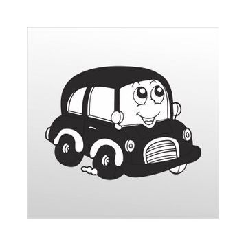80 cm Tatlı Araba Folyo Sticker