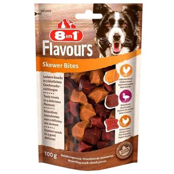 8in1 100 gr Flavours Skewer Bites Tavuk ve Ördek Göğsü Köpek Ödülü