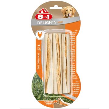 8in1 3'lü 75 gr Delights Bones Biftekli Köpek Ödül Kemiği
