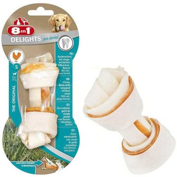 8in1 Delights Pro S Dental Düğümlü Tavuk Etli 35 gr Köpek Kemiği