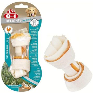 8in1 Delights Pro S Dental Düğümlü Tavuk Etli 35 gr Köpek Kemiği