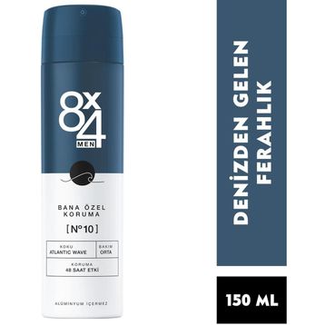 8x4 No.10 Atlantic Wave 150 ml Erkek Sprey Deodorant