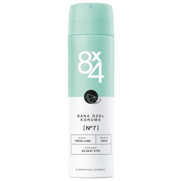 8x4 No.7 Fresh Lime 150 ml Kadın Sprey Deodorant