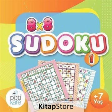 8x8 Çıkartmalı Sudoku 1- Pöti Kare Yayıncılık