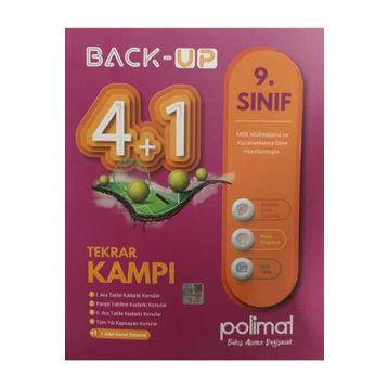 9. Sınıf Back Up 4+1 Kamp Kitabı Polimat Yayınları