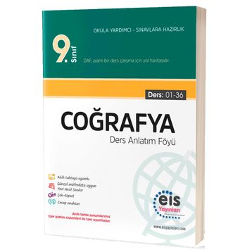 9. Sınıf Coğrafya Daf Ders Anlatım Föyleri 1 - 36 Eis Yayınları