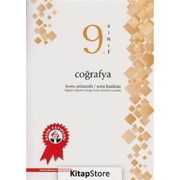 9. Sınıf Coğrafya Konu Anlatımlı Soru Bankası Kollektif Zafer Dershaneleri Yayınları