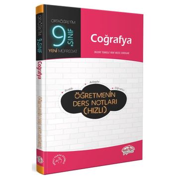 9. Sınıf Coğrafya Öğretmenin Ders Notları Hızlı - Editör Yayınları