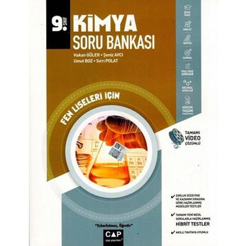 9.Sınıf Fen Lisesi Kimya Soru Bankası Çap Yayınları