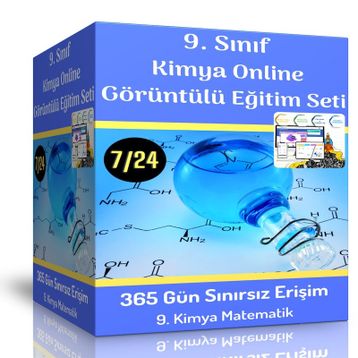 9. Sınıf Kimya Online Görüntülü Eğitim Seti