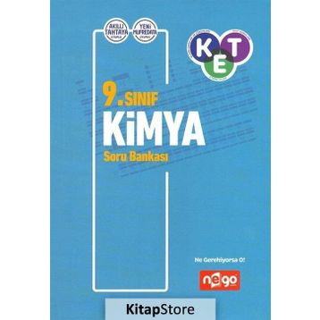 9. Sınıf Kimya Soru Bankası Nego Yayınları
