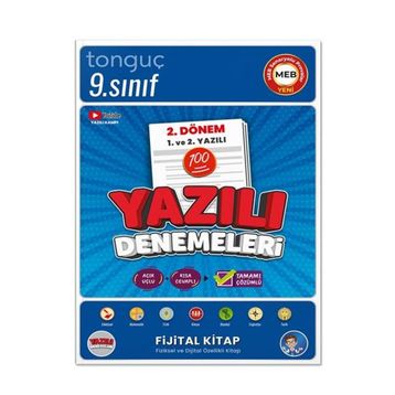 9. Sınıf Yazılı Denemeleri 2. Dönem 1 ve 2. Yazılı - Tonguç Akademi