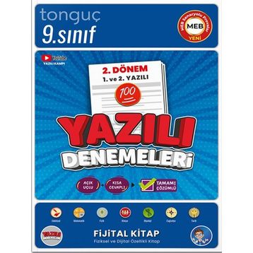 9. Sınıf Yazılı Denemeleri 2. Dönem 1 ve 2. Yazılı - Tonguç Akademi