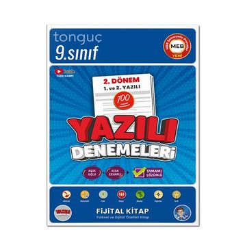 9. Sınıf Yazılı Denemeleri 2. Dönem 1 ve 2. Yazılı - Tonguç Akademi