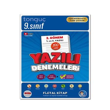 9. Sınıf Yazılı Denemeleri 2. Dönem 1 ve 2. Yazılı - Tonguç Akademi