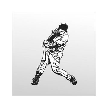 90 cm Beyzbol Folyo Sticker