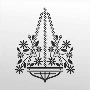 90 cm Çiçek Deseni Folyo Sticker