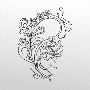 90 cm Çiçek Deseni Folyo Sticker