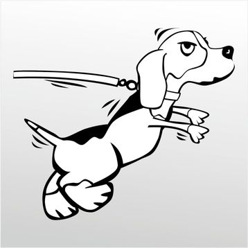 90 cm Kızgın Köpek Folyo Sticker
