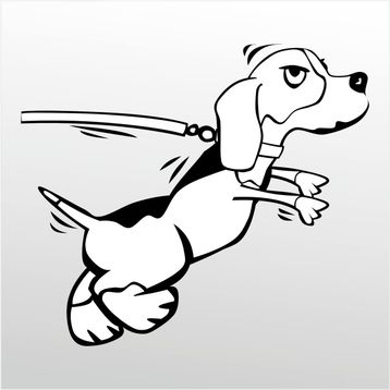90 cm Kızgın Köpek Folyo Sticker