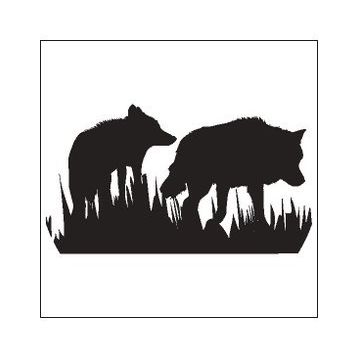 90 cm Kurtlar Folyo Sticker