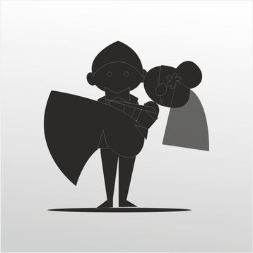90 cm Mutlu Çocuk Folyo Sticker