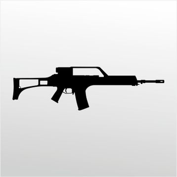 90 cm Rıfle 7.62 mm Folyo Sticker