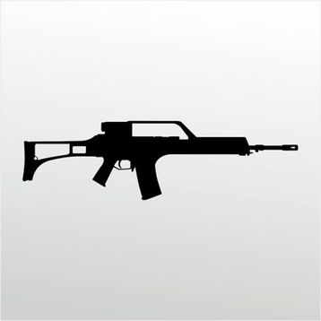90 cm Rıfle 7.62 mm Folyo Sticker