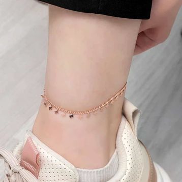 925 Ayar Gümüş Rose Kelebek Halhal