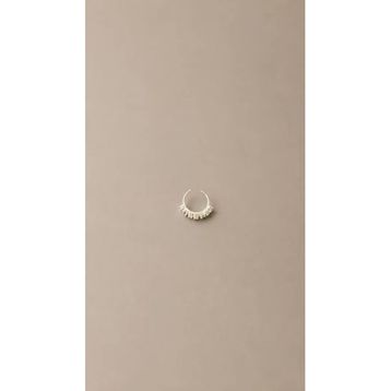 925 Ayar Gümüş Taşlı Halka Piercing
