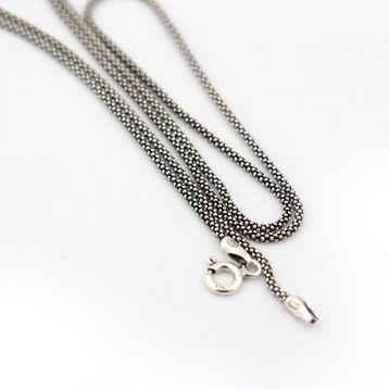 925 Ayar Gümüş Yılan Zincir Unisex Kolye