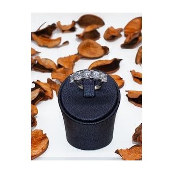 925 Ayar Gümüş Zirkon Taşlı BeşTaş Yüzük