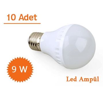 9w 10 Adet Enerji Tasarruflu Led Ampul