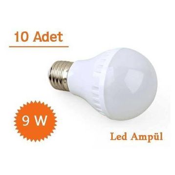 9w 10 Adet Enerji Tasarruflu Led Ampul