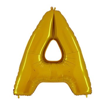 A Harf Altın 100 cm Folyo Balon