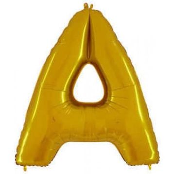 A Harf Altın 100 cm Folyo Balon