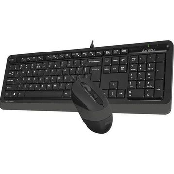 A4 Tech F1010 Siyah-Gri Q Kablolu Klavye Mouse Seti